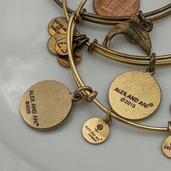 Alex and Ani Rafaleian Silver Set of 3 Bracelets - Picture 8 of 10